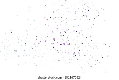 Light Multicolor, Rainbow vector  template with circles. Glitter abstract illustration with blurred drops of rain. Completely new template for your brand book.