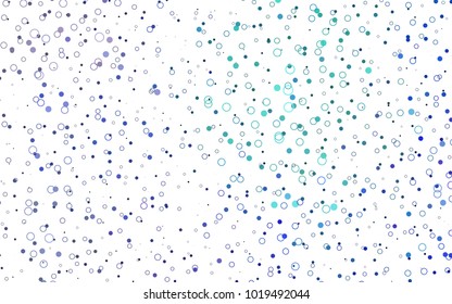 Light Multicolor, Rainbow vector  template with circles. Glitter abstract illustration with blurred drops of rain. Beautiful design for your business natural advert.