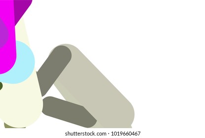 Light Multicolor, Rainbow vector template with repeated sticks. Capsules on blurred abstract background with gradient. Smart design for your business advert.