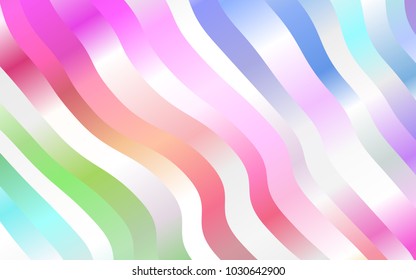 Light Multicolor, Rainbow vector template with lines, ovals. An elegant bright illustration with gradient. Marble design for your web site.