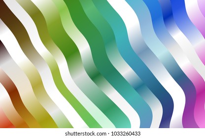 Light Multicolor, Rainbow vector template with bubble shapes. A vague circumflex abstract illustration with gradient. A completely new template for your business design.