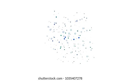 Light Multicolor, Rainbow vector  template with circles. Modern abstract illustration with colorful water drops. Pattern can be used as texture of water, rain drops.