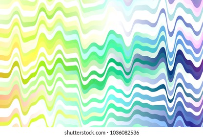 Light Multicolor, Rainbow vector template with bubble shapes. Shining crooked illustration in marble style. The elegant pattern for brand book.