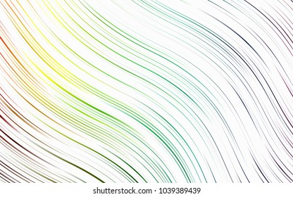 Light Multicolor, Rainbow vector template with lines, ovals. An elegant bright illustration with gradient. A completely new marble design for your business.