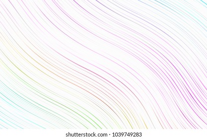 Light Multicolor, Rainbow vector template with bubble shapes. A sample with blurred bubble shapes. Textured wave pattern for backgrounds.