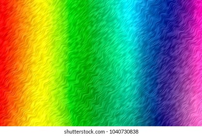 Light Multicolor, Rainbow vector template with bubble shapes. Shining crooked illustration in marble style. New composition for your brand book.