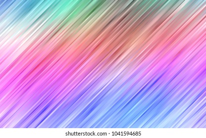 Light Multicolor, Rainbow vector template with bent lines. Glitter abstract illustration with wry lines. The template for cell phone backgrounds.