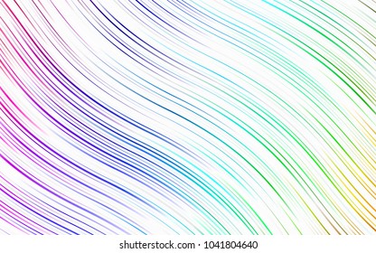 Light Multicolor, Rainbow vector template with liquid shapes. An elegant bright illustration with gradient. The best blurred design for your business.