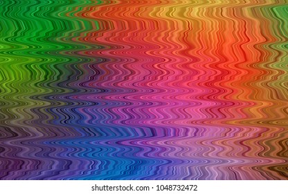 Light Multicolor, Rainbow vector template with bent lines. An elegant bright illustration with gradient. A completely new marble design for your business.
