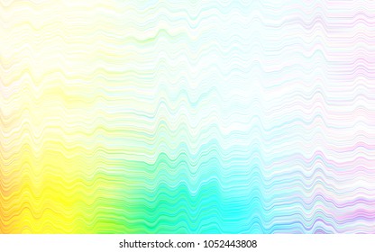 Light Multicolor, Rainbow vector template with bent ribbons. Colorful illustration in abstract marble style with gradient. The best blurred design for your business.