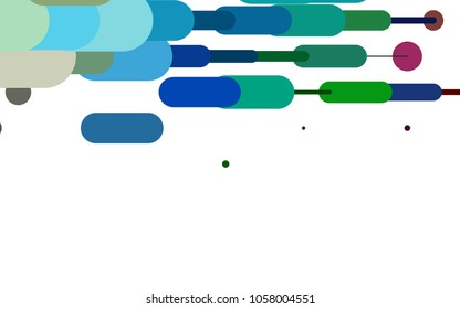 Light Multicolor, Rainbow vector template with repeated sticks. Decorative shining illustration with lines on abstract template. The pattern can be used as ads, poster, banner for medicine.