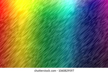 Light Multicolor, Rainbow vector template with repeated sticks. Shining colored illustration with narrow lines. The pattern can be used for busines ad, booklets, leaflets