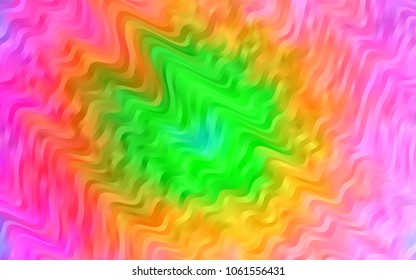 Light Multicolor, Rainbow vector template with liquid shapes. A sample with blurred bubble shapes. Marble design for your web site.
