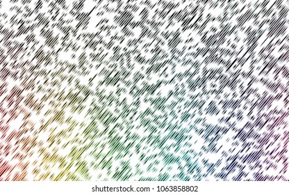 Light Multicolor, Rainbow vector template with repeated sticks. Glitter abstract illustration with colored sticks. Best design for your ad, poster, banner.