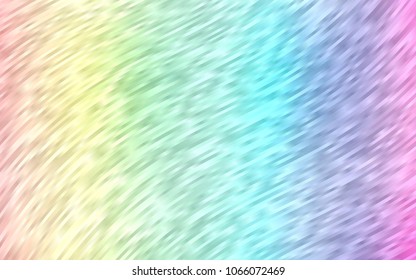 Light Multicolor, Rainbow vector template with bent lines. A vague circumflex abstract illustration with gradient. A completely new marble design for your business.