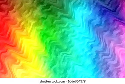 Light Multicolor, Rainbow vector template with bubble shapes. Shining crooked illustration in marble style. A new texture for your  ad, booklets, leaflets.