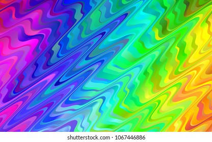 Light Multicolor, Rainbow vector template with lava shapes. An elegant bright illustration with gradient. New composition for your brand book.