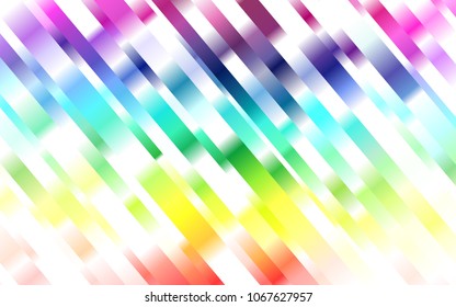 Light Multicolor, Rainbow vector template with repeated sticks. Shining colored illustration with narrow lines. Best design for your ad, poster, banner.