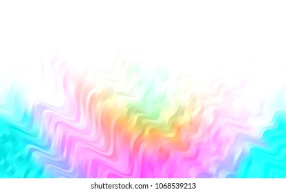 Light Multicolor, Rainbow vector template with bubble shapes. Modern gradient abstract illustration with bandy lines. A completely new marble design for your business.