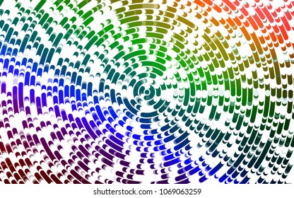 Light Multicolor, Rainbow vector template with abstract lines. Creative geometric illustration in marble style with gradient. Textured wave pattern for backgrounds.