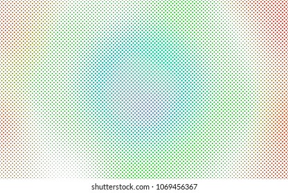 Light Multicolor, Rainbow vector  template with circles. Blurred bubbles on abstract background with colorful gradient. Pattern can be used as texture of water, rain drops.