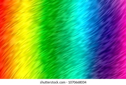 Light Multicolor, Rainbow vector template with bent lines. Geometric illustration in marble style with gradient.  A completely new template for your business design.