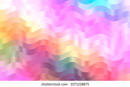 Light Multicolor, Rainbow vector template with liquid shapes. A sample with blurred bubble shapes. The elegant pattern for brand book.