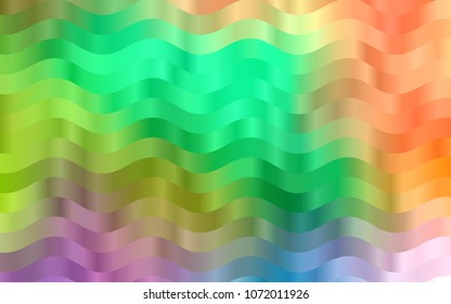 Light Multicolor, Rainbow vector template with lava shapes. Colorful abstract illustration with gradient lines. Marble design for your web site.