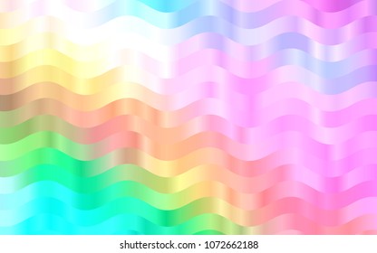 Light Multicolor, Rainbow vector template with bent lines. Modern gradient abstract illustration with bandy lines. New composition for your brand book.