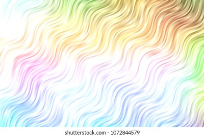 Light Multicolor, Rainbow vector template with bubble shapes. Creative geometric illustration in marble style with gradient. A completely new template for your business design.