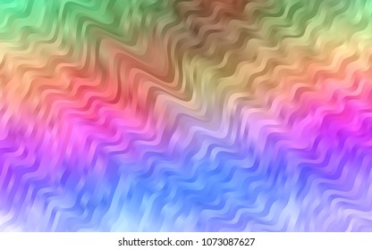 Light Multicolor, Rainbow vector template with shapes. Colorful illustration in abstract marble style with gradient. A completely new template for your business design.