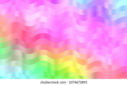 Light Multicolor, Rainbow vector template with bent lines. Geometric illustration in marble style with gradient.  A completely new marble design for your business.