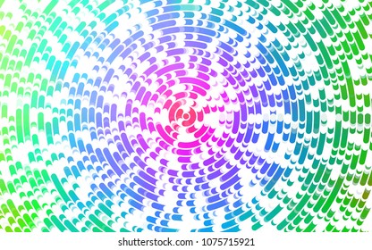 Light Multicolor, Rainbow vector template with abstract lines. Shining illustration, which consist of blurred lines, circles. The best blurred design for your business.