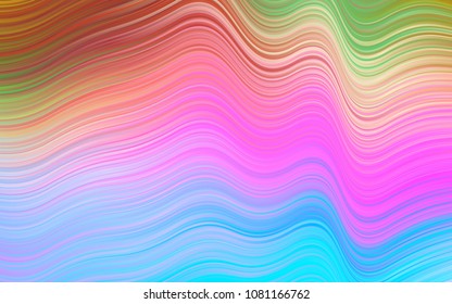 Light Multicolor, Rainbow vector template with bubble shapes. An elegant bright illustration with gradient. The template for cell phone backgrounds.