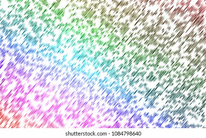 Light Multicolor, Rainbow vector template with repeated sticks. Decorative shining illustration with lines on abstract template. Smart design for your business advert.