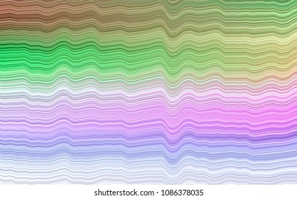 Light Multicolor, Rainbow vector template with bubble shapes. Modern gradient abstract illustration with bandy lines. A completely new marble design for your business.
