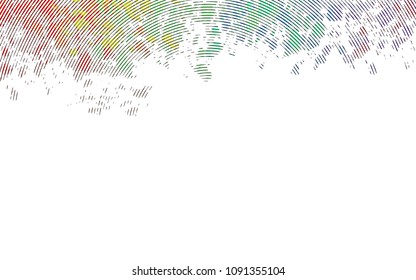Light Multicolor, Rainbow vector template with repeated sticks. Glitter abstract illustration with colored sticks. Best design for your ad, poster, banner.