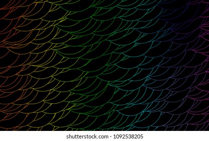 Light Multicolor, Rainbow vector  template with circles. Illustration with set of shining colorful abstract circles. Beautiful design for your business natural advert.