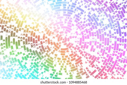 Light Multicolor, Rainbow vector template with bubble shapes. Creative illustration in halftone marble style with gradient. New composition for your brand book.