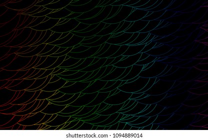 Light Multicolor, Rainbow vector  template with circles. Blurred decorative design in abstract style with bubbles. Completely new template for your brand book.