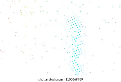 Light Multicolor, Rainbow vector  template with circles. Modern abstract illustration with colorful water drops. Pattern can be used as texture of water, rain drops.