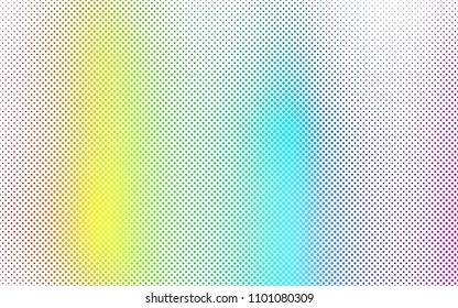 Light Multicolor, Rainbow vector  template with circles. Blurred decorative design in abstract style with bubbles. The pattern can be used for ads, leaflets of liquid.