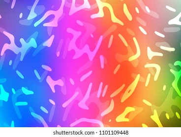 Light Multicolor, Rainbow vector template with liquid shapes. A completely new color illustration in marble style. Marble style for your business design.