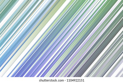 Light Multicolor, Rainbow vector template with repeated sticks. Glitter abstract illustration with colored sticks. The template can be used as a background.