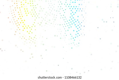 Light Multicolor, Rainbow vector  template with circles. Illustration with set of shining colorful abstract circles. Completely new template for your brand book.