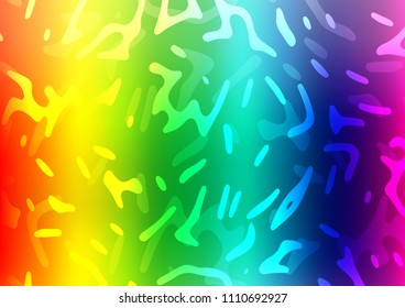 Light Multicolor, Rainbow vector template with bubble shapes. A completely new color illustration in marble style. A completely new marble design for your business.