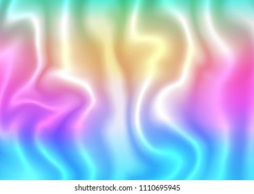 Light Multicolor, Rainbow vector template with bent ribbons. Shining crooked illustration in marble style. The elegant pattern for brand book.