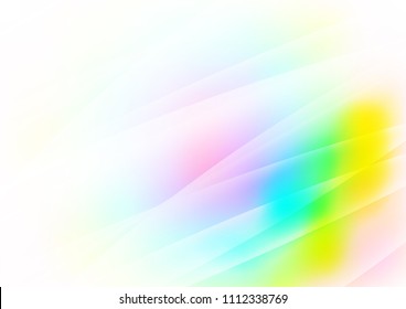 Light Multicolor, Rainbow vector template with repeated sticks. Lines on blurred abstract background with gradient. The pattern can be used as ads, poster, banner for commercial.