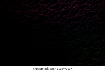 Light Multicolor, Rainbow vector  template with circles. Abstract illustration with colored bubbles in nature style. New design for ad, poster, banner of your website.