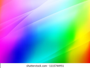 Light Multicolor, Rainbow vector template with repeated sticks. Decorative shining illustration with lines on abstract template. The pattern can be used for busines ad, booklets, leaflets